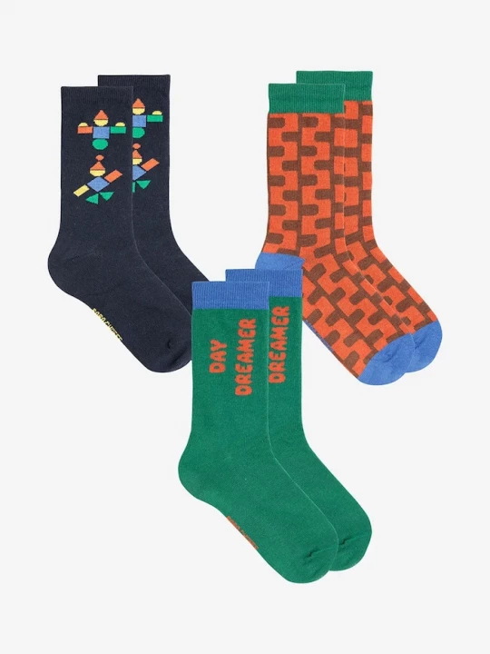 Obrázek produktu Bobo Choses Dětské ponožky Day dreamer 3-pack zelená