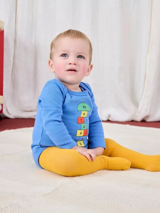 Obrázek produktu Bobo Choses Kojenecké body Bobo Choses Hopscotch modrá