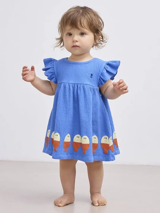 Obrázek produktu Bobo Choses Kojenecké šaty Bobo Choses Morning Egg modrá