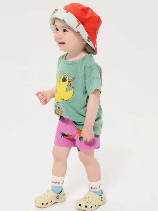 Obrázek produktu Bobo Choses Kojenecké šortky Bobo Choses Tangerine růžová
