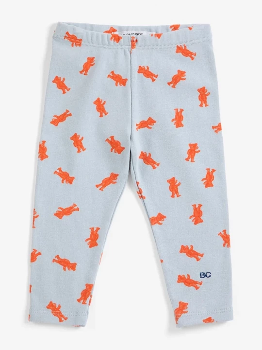 Obrázek produktu Bobo Choses legíny dětské bavlněné s elastanem Softpaw Monster modrá