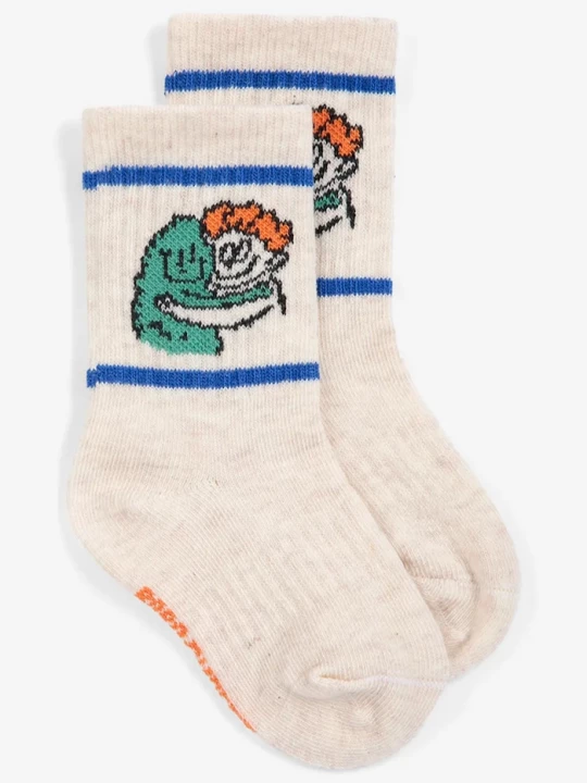 Obrázek produktu Bobo Choses ponožky kojenecké Hug Hairy Monster béžová
