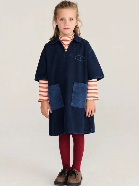 Obrázek produktu Bobo Choses šaty oversize bavlněné Mystery námořnická modř