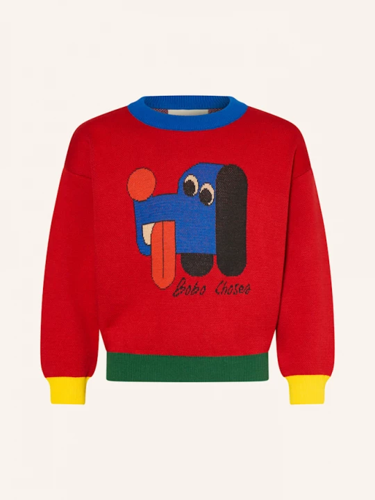 Obrázek produktu Bobo Choses Svetr červená / modrá / zelená