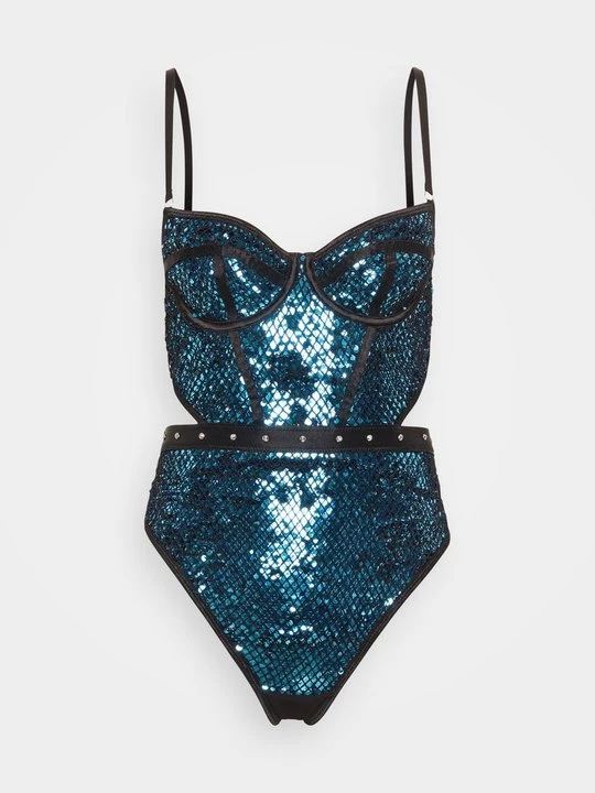 Obrázek produktu Body Ann Summers skvrnitě petrolově zelená