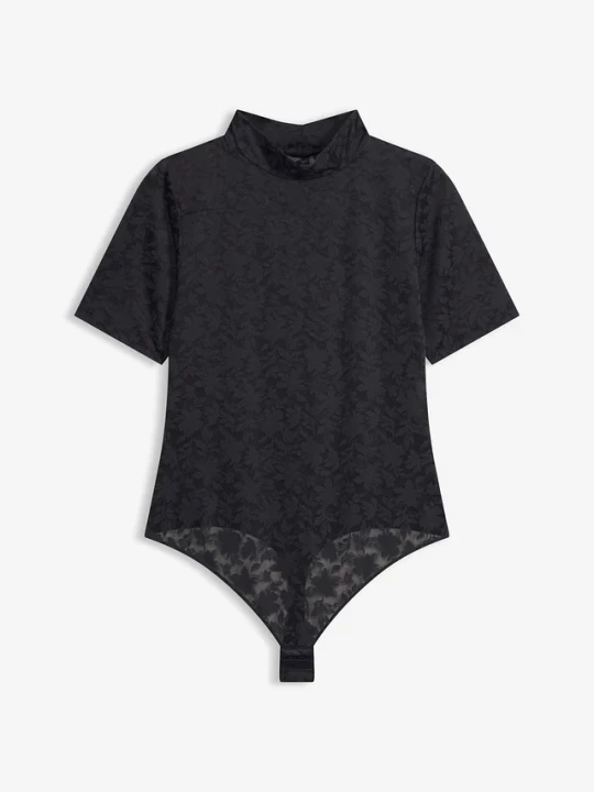 Obrázek produktu Body ze stringami z miękkiego materiału BonPrix czarny