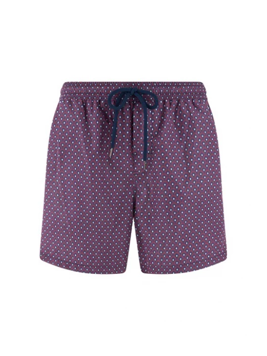 Obrázek produktu Boggi Milano Plavecké šortky tmavě fialová / červená / offwhite