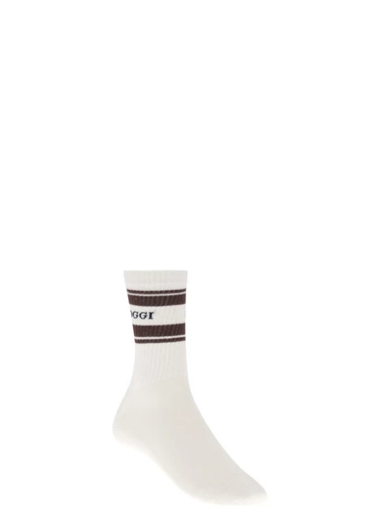 Obrázek produktu Boggi Milano Ponožky hnědá / černá / bílá