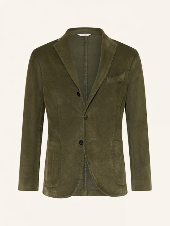 Obrázek produktu Boglioli Oblekové Sako Extra Slim Fit Z Manšestru tmavě zelená