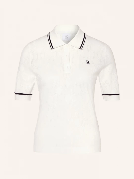 Obrázek produktu Bogner Pletené Polo Tričko Mandy bílá / tmavě modrá / černá