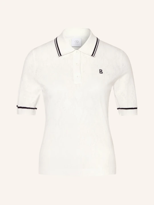 Obrázek produktu Bogner Pletené Polo Tričko Mandy bílá / tmavě modrá / černá