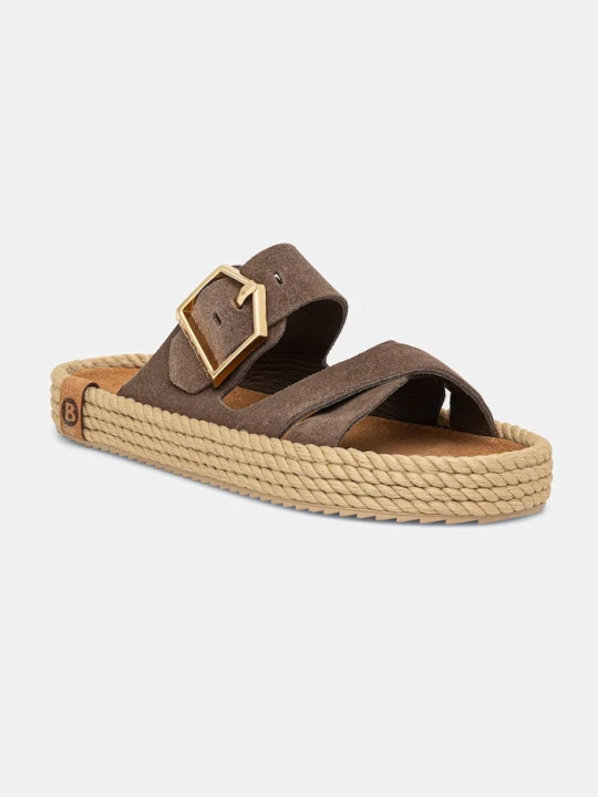 Obrázek produktu Bohonomad pantofle espadrilky dámské semišové Sevilla hnědá