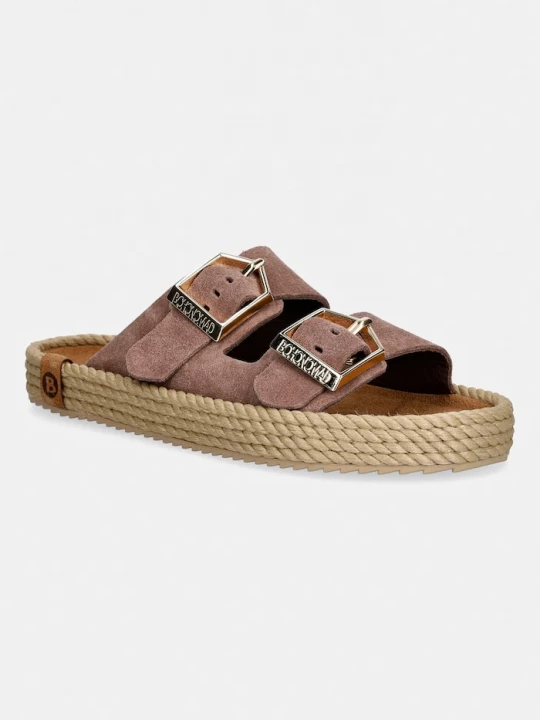 Obrázek produktu Bohonomad pantofle espadrilky dámské semišové Sydney hnědá