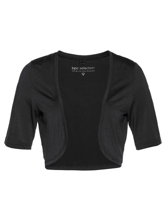 Obrázek produktu Bolerko T-shirtowe BonPrix czarny