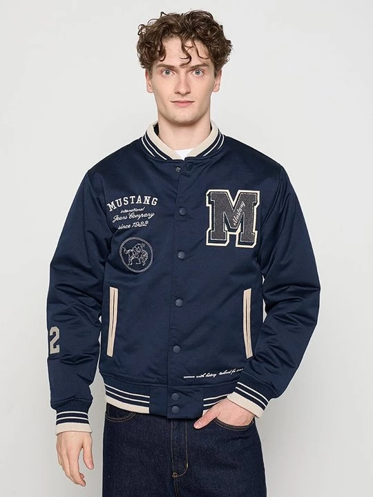 Obrázek produktu Bomber bunda Mustang tmavě modrá