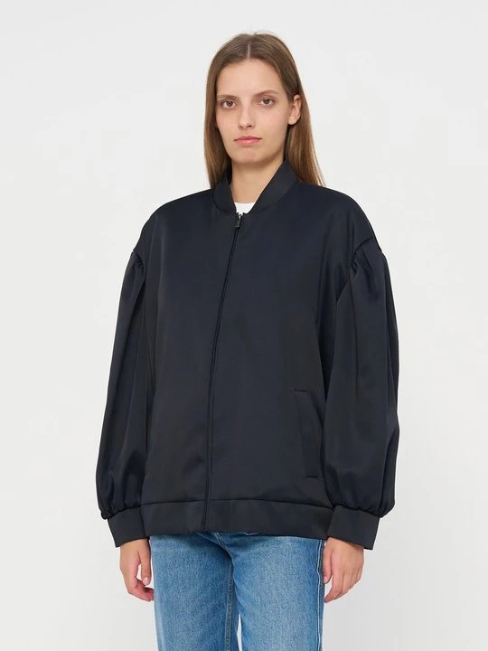 Obrázek produktu Bomber bunda TWINSET melírovaná antracitová