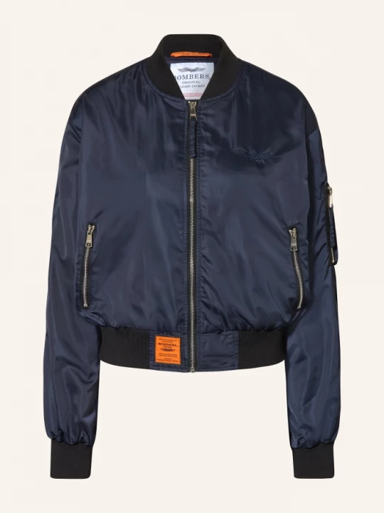 Obrázek produktu Bombers Original Saténová Bunda tmavě modrá