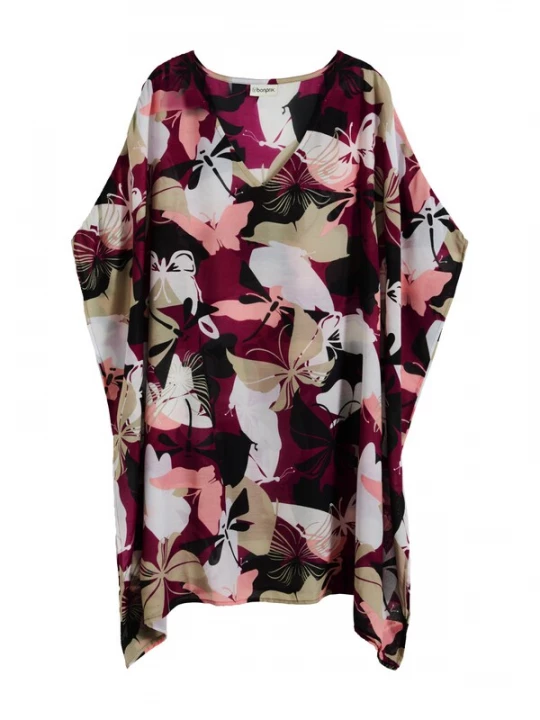 Obrázek produktu bonprix Plážové šaty khaki / bobule / černá / bílá
