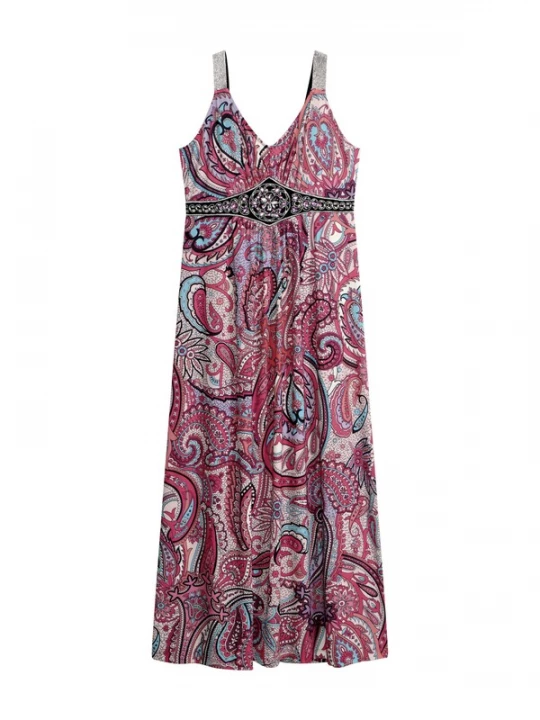 Obrázek produktu bonprix Šaty azurová / světle fialová / pink / černá