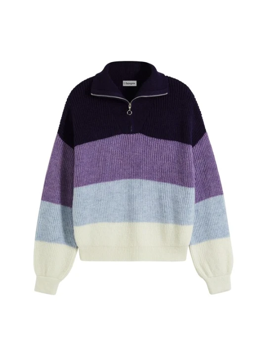 Obrázek produktu bonprix Svetr světlemodrá / lilek / lenvandulová / offwhite