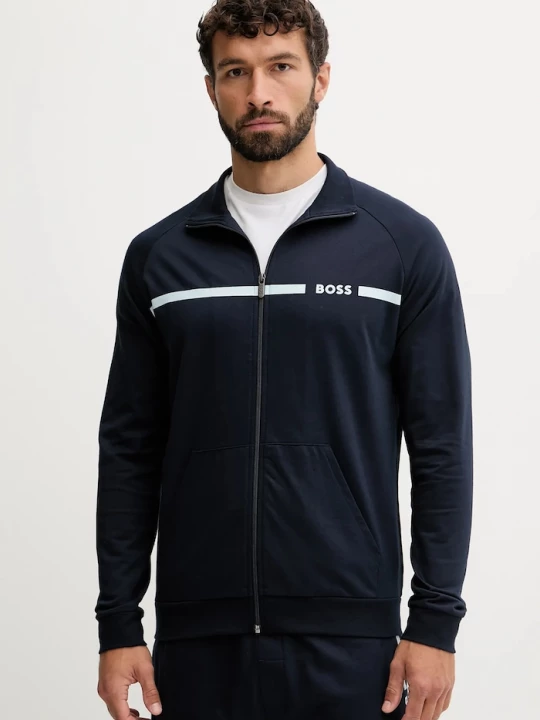 Obrázek produktu BOSS Bavlněná mikina BOSS Authentic Jacket Z námořnická modř