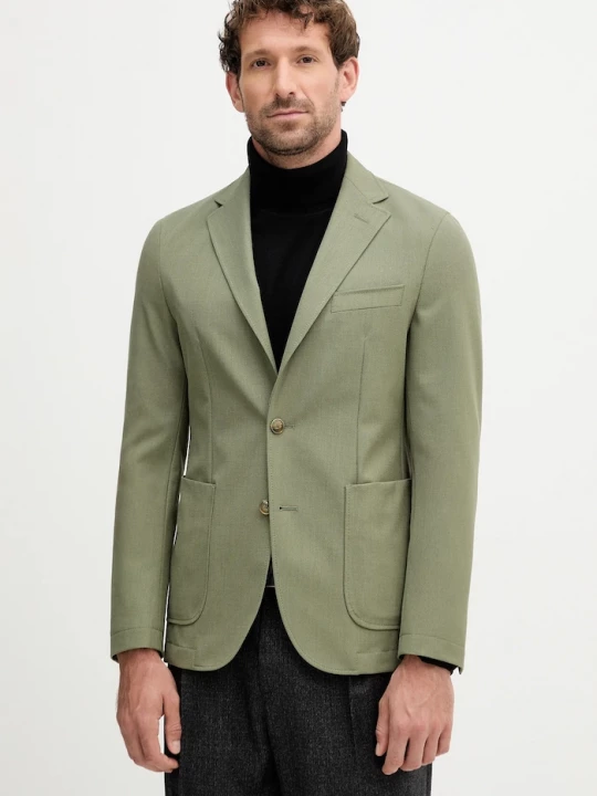 Obrázek produktu BOSS Blazer s příměsí vlny BOSS P-Hanry-WG-253 zelená