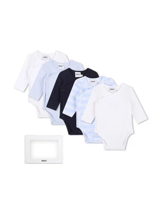 Obrázek produktu BOSS body kojenecké s bavlnou 5-pack modrá