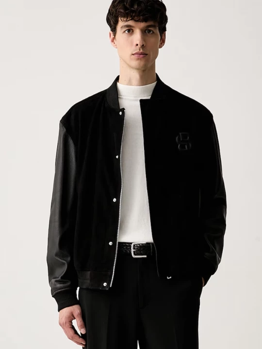 Obrázek produktu BOSS bomber pánský kožený C-Mileon černá