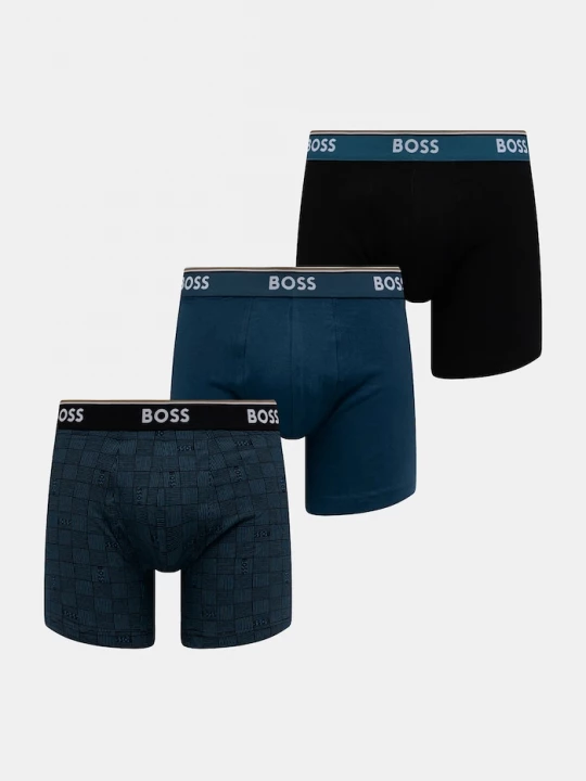 Obrázek produktu BOSS Boxerky BoxerBr 3P Power Des 3-pack modrá