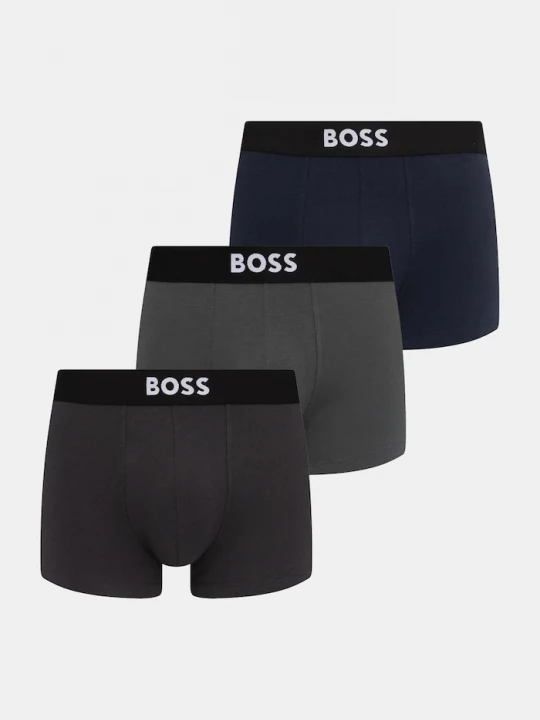 Obrázek produktu BOSS boxerky pánské bavlněné elastanem Trunk 3P ONE 3-pack černá