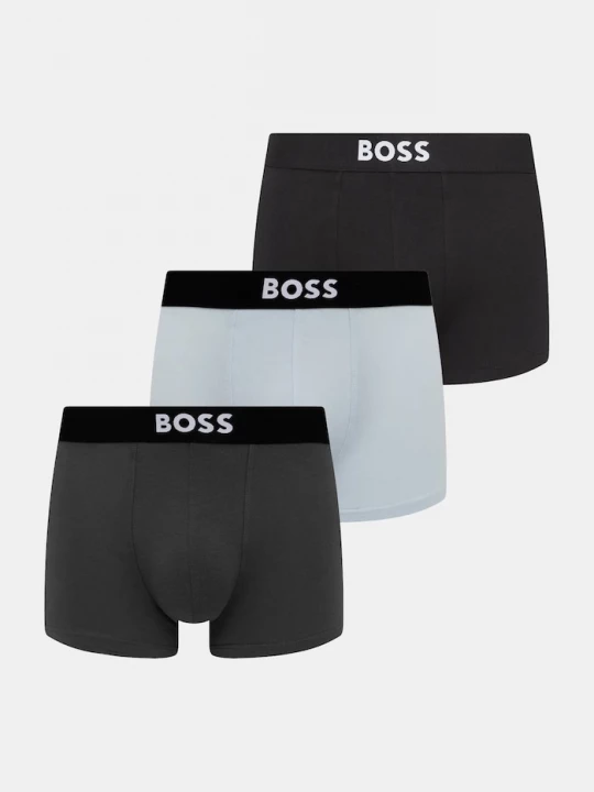 Obrázek produktu BOSS boxerky pánské bavlněné elastanem Trunk 3P ONE 3-pack černá