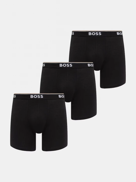 Obrázek produktu BOSS boxerky pánské bavlněné s elastanem 3-pack černá
