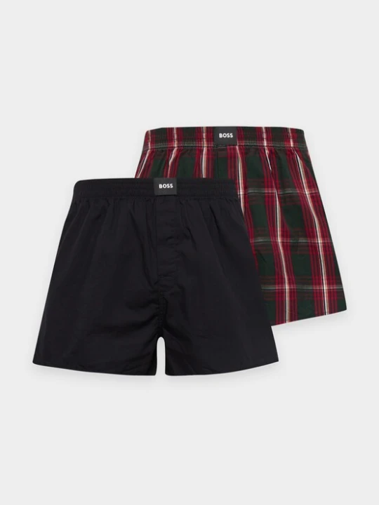 Obrázek produktu BOSS Boxerky 'Peach' tmavě zelená / červená / černá / bílá