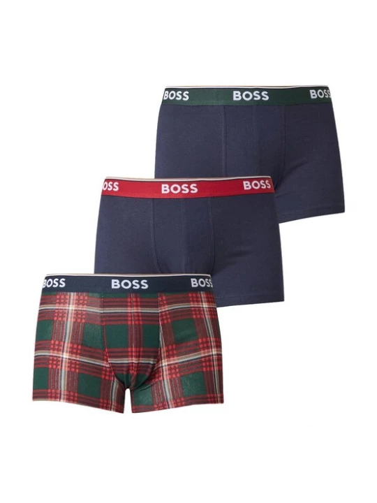 Obrázek produktu BOSS Boxerky 'Power' marine modrá / tmavě zelená / červená / bílá