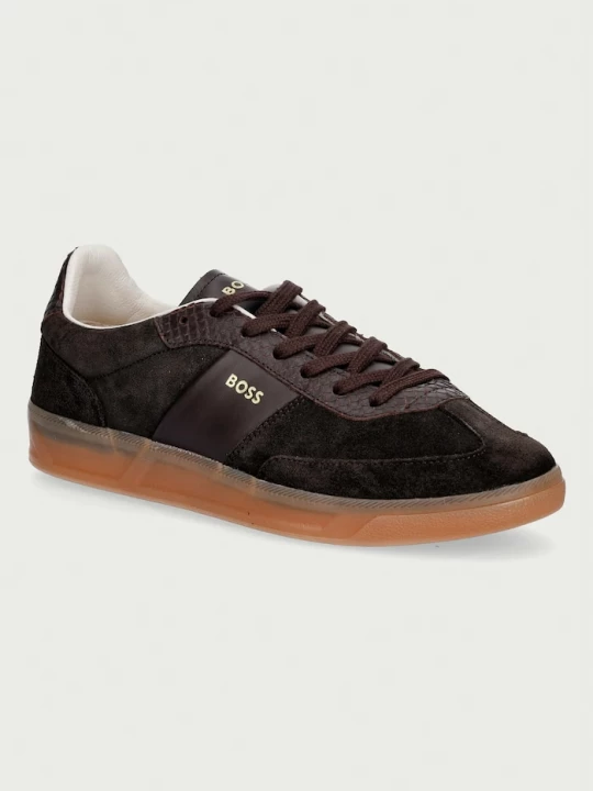 Obrázek produktu BOSS Brenta sneakers boty dámské kožené hnědá