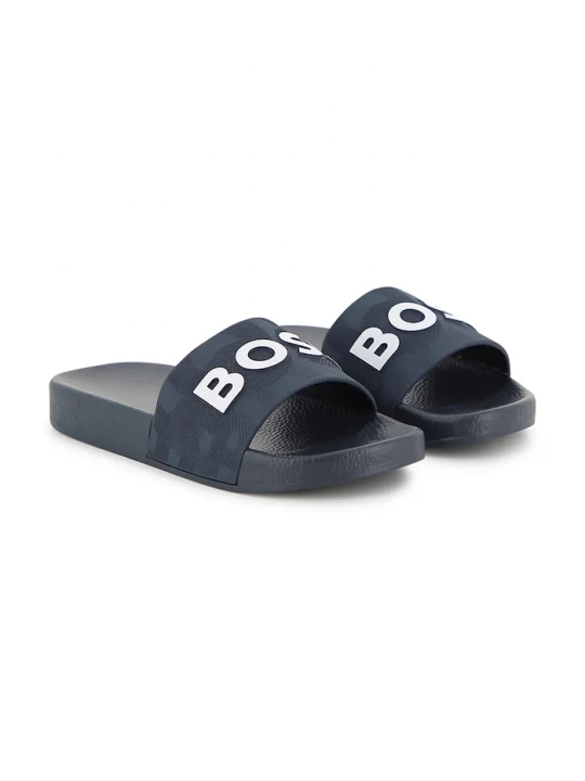 Obrázek produktu BOSS Dětské pantofle BOSS námořnická modř