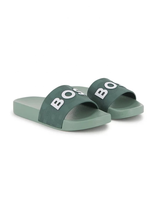 Obrázek produktu BOSS Dětské pantofle BOSS zelená
