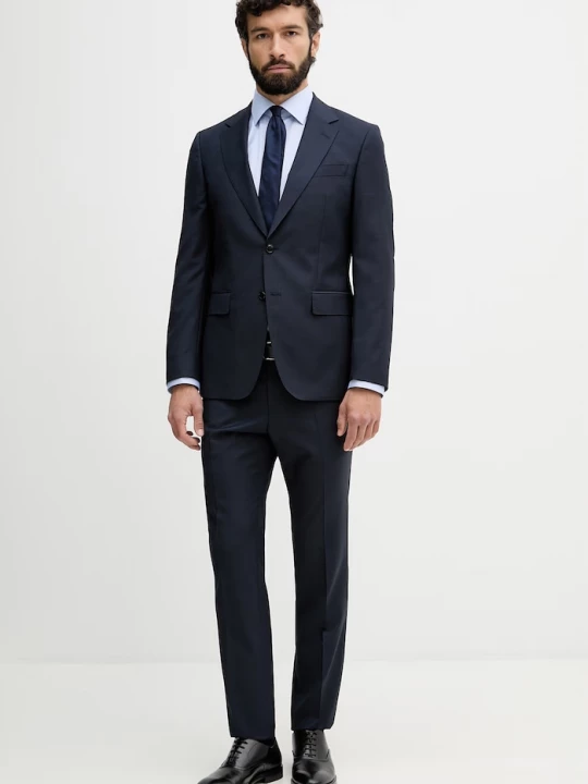 Obrázek produktu BOSS dvoudílný oblek pánský vlněný H-Huge-2Pcs-263 námořnická modř