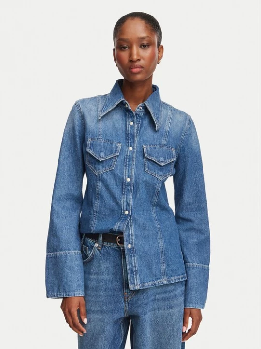 Obrázek produktu BOSS džínová košile 50564434 Modrá Slim Fit