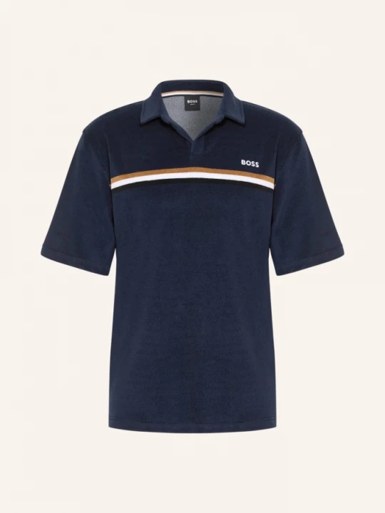 Obrázek produktu Boss Froté Polokošile Iconic tmavě modrá / velbloudí / černá