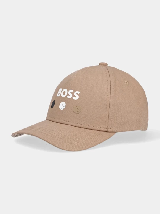 Obrázek produktu BOSS Green Bavlněná baseballová čepice BOSS Green béžová