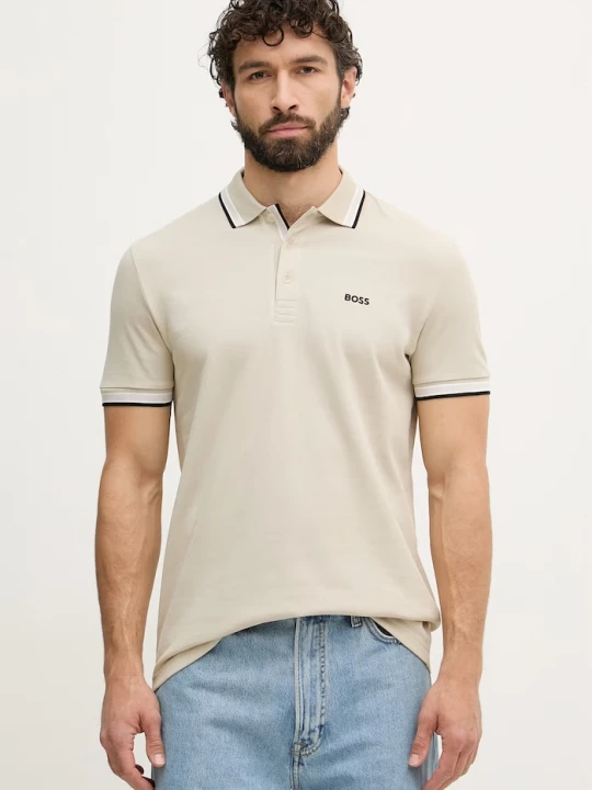Obrázek produktu BOSS Green polo pánské bavlněné Paddy béžová