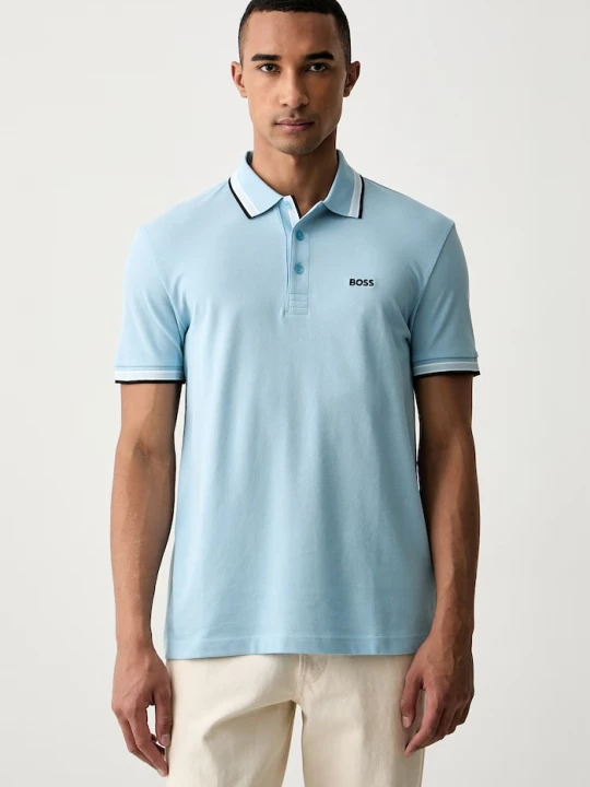 Obrázek produktu BOSS Green polo pánské bavlněné Paddy modrá