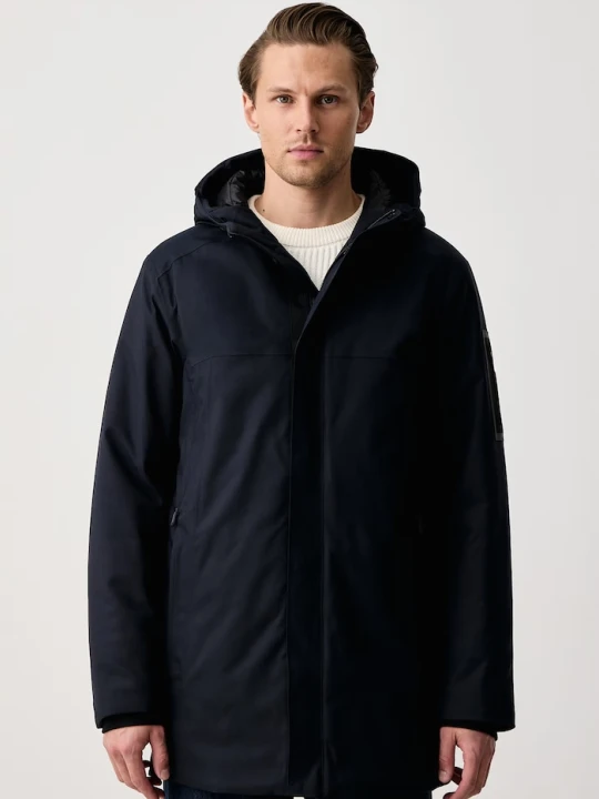 Obrázek produktu BOSS Green zimní bunda pánská OW_Hexatech Parka námořnická modř