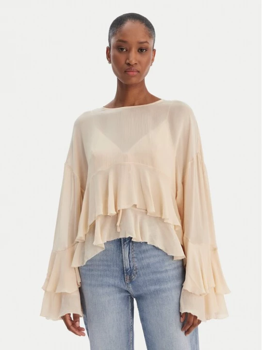 Obrázek produktu BOSS Halenka Bleja 50554050 Béžová Relaxed Fit