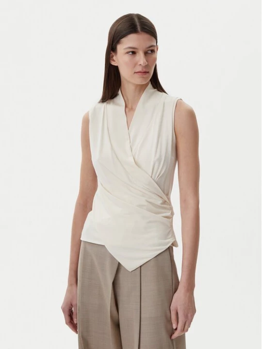 Obrázek produktu BOSS Halenka Euana 50537768 Écru Regular Fit Krémová