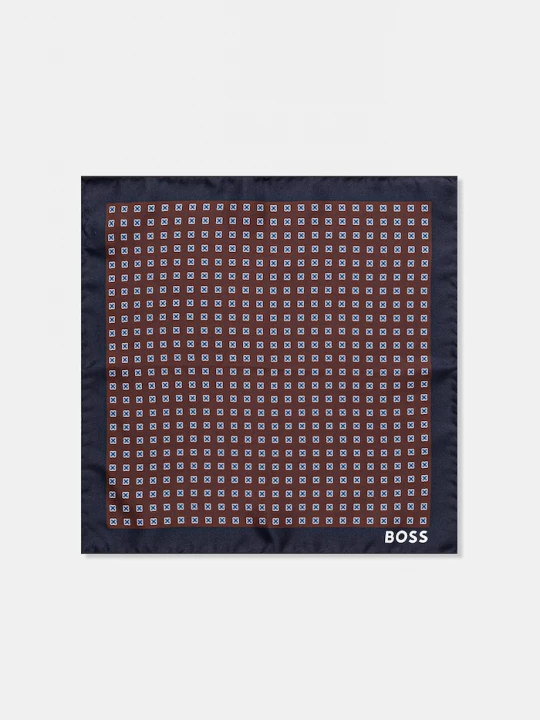 Obrázek produktu BOSS Hedvábný kapesníček H-POCKET SQ-222 námořnická modř