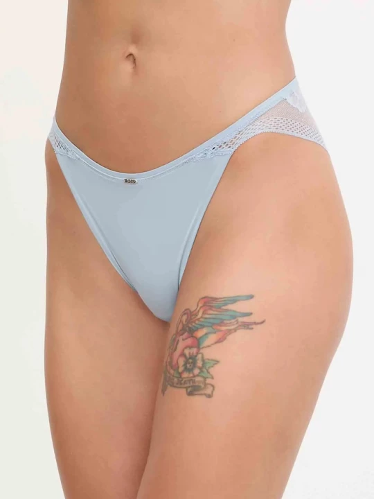 Obrázek produktu BOSS Kalhotky BOSS BRIEF_ PEONY LACE modrá