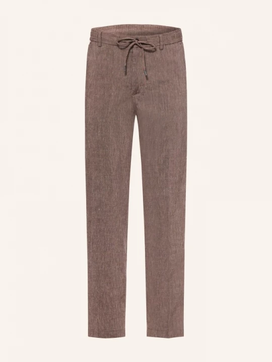 Obrázek produktu Boss Kalhoty Kane Extra Slim Fit S Lnem tmavě hnědá