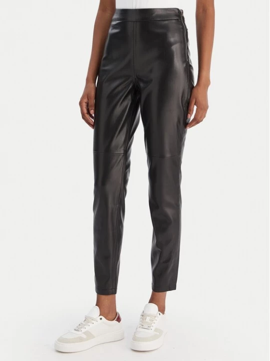 Obrázek produktu BOSS Kalhoty z imitace kůže C_Taskin 50551469 Černá Slim Fit